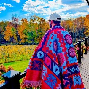 Colorful Geometric Pattern Blanket